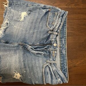 Old Navy Blue Distressed Relaxed Jeans